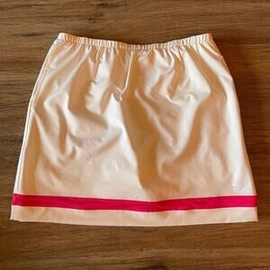 Nike Golf Skort White & Pink Size Small Fit Dry